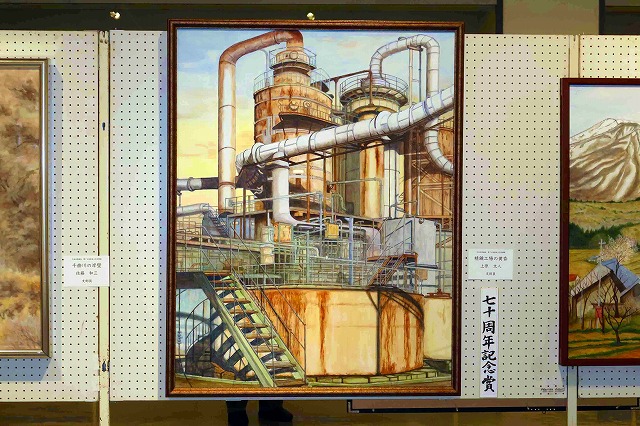 第70回記念の「日本水彩画会上田支部展」(13日まで・上田市の上田創造